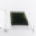 Green ombre lashes